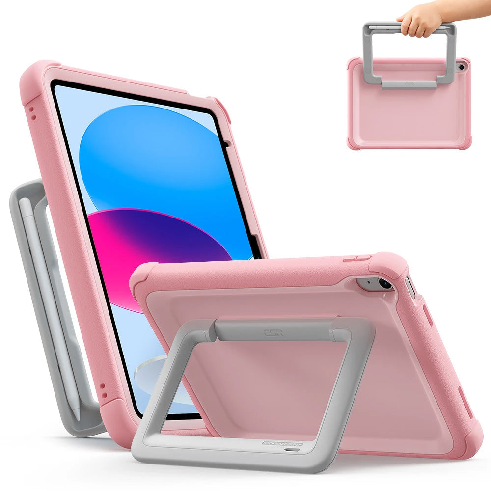 ESR iPad 11" (A16) 2025 Bounce Case for Kids - Pink