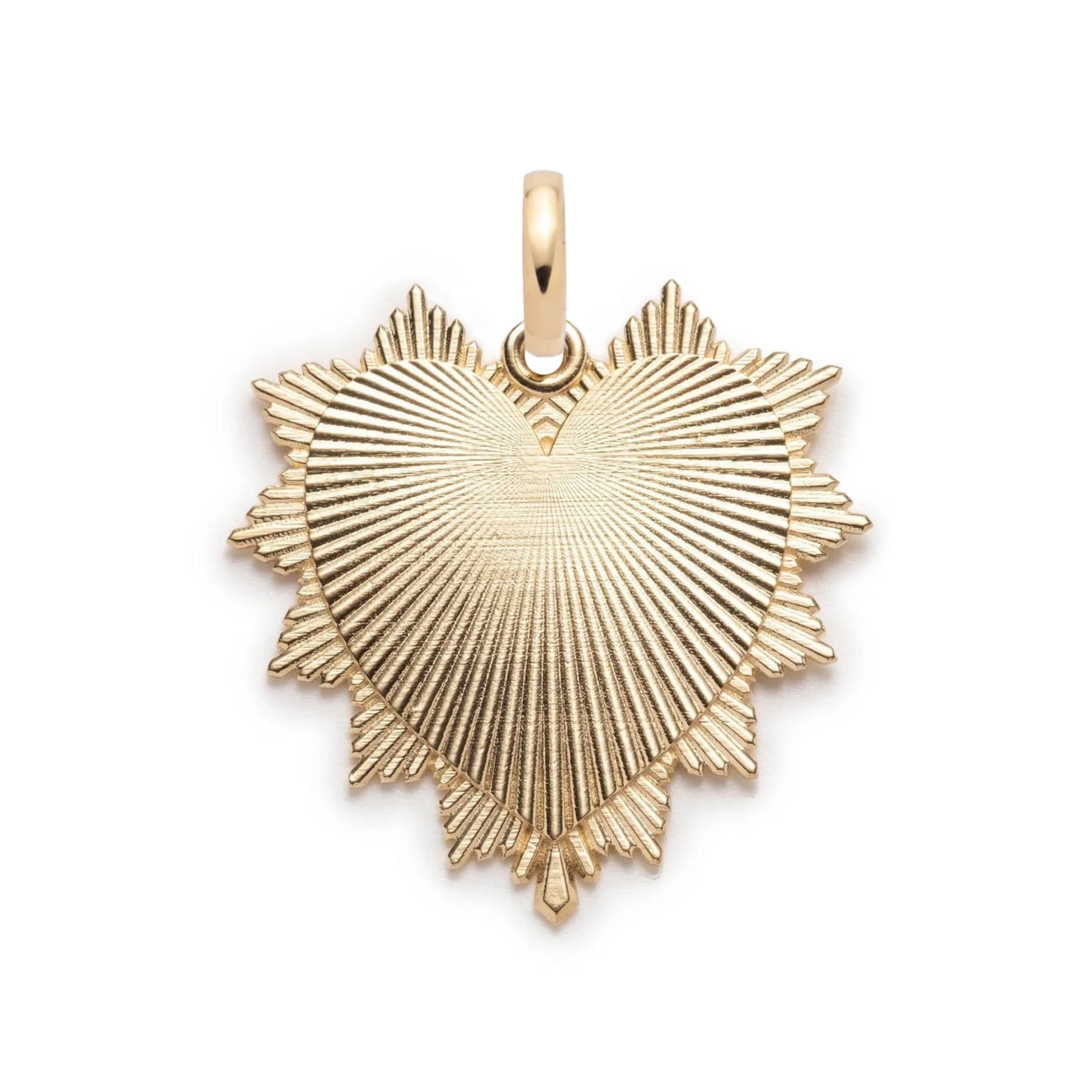 Foundrae True Love | Heart Love Token Oversized Medallion | Yellow Gold