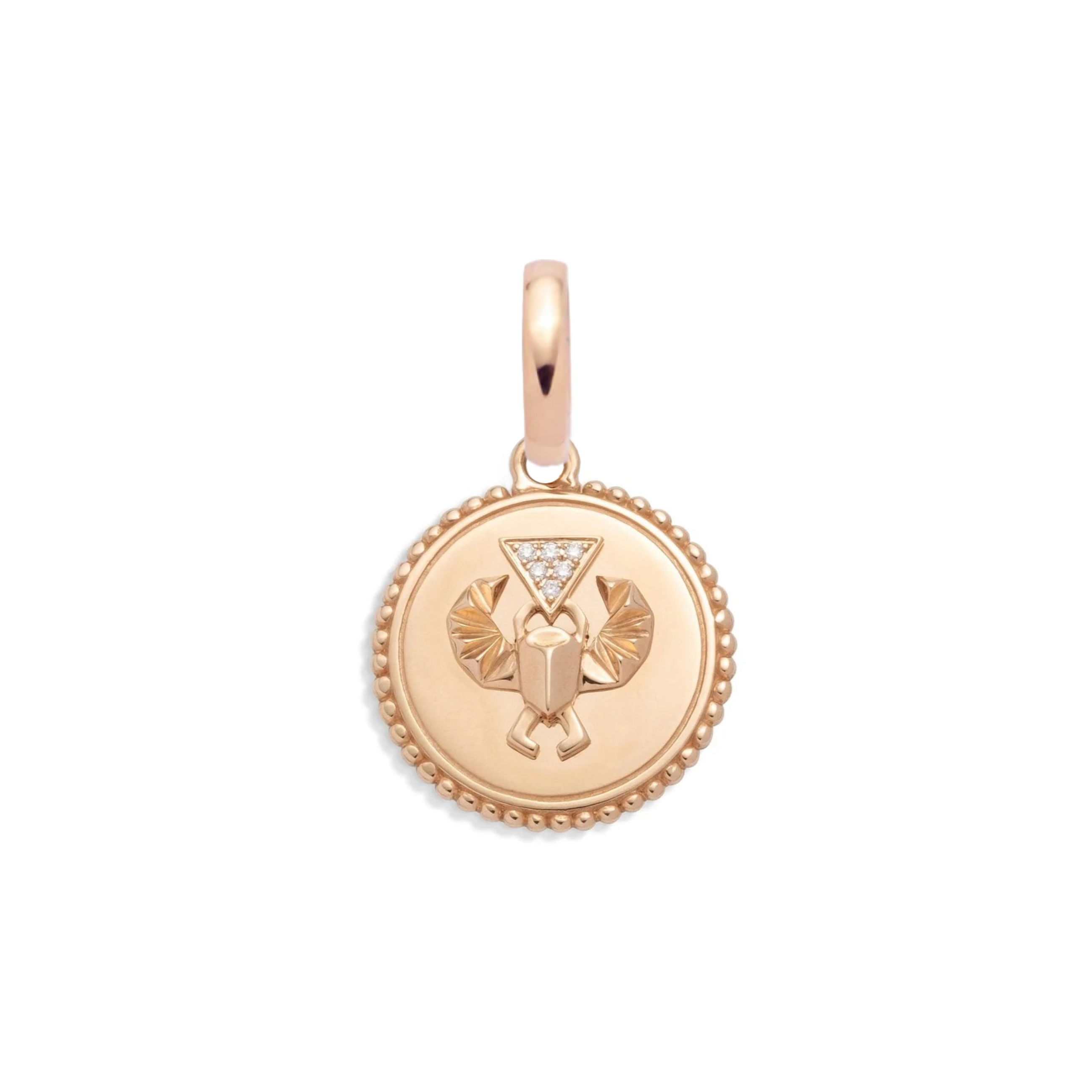 Foundrae Protection | Baby Medallion | Diamonds, Rose Gold