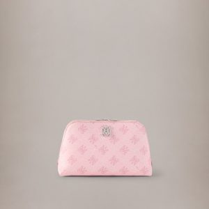 Amiri WOMEN - WOMEN'S MA QUAD CANVAS MICRO COSMETIC BAG - Pink