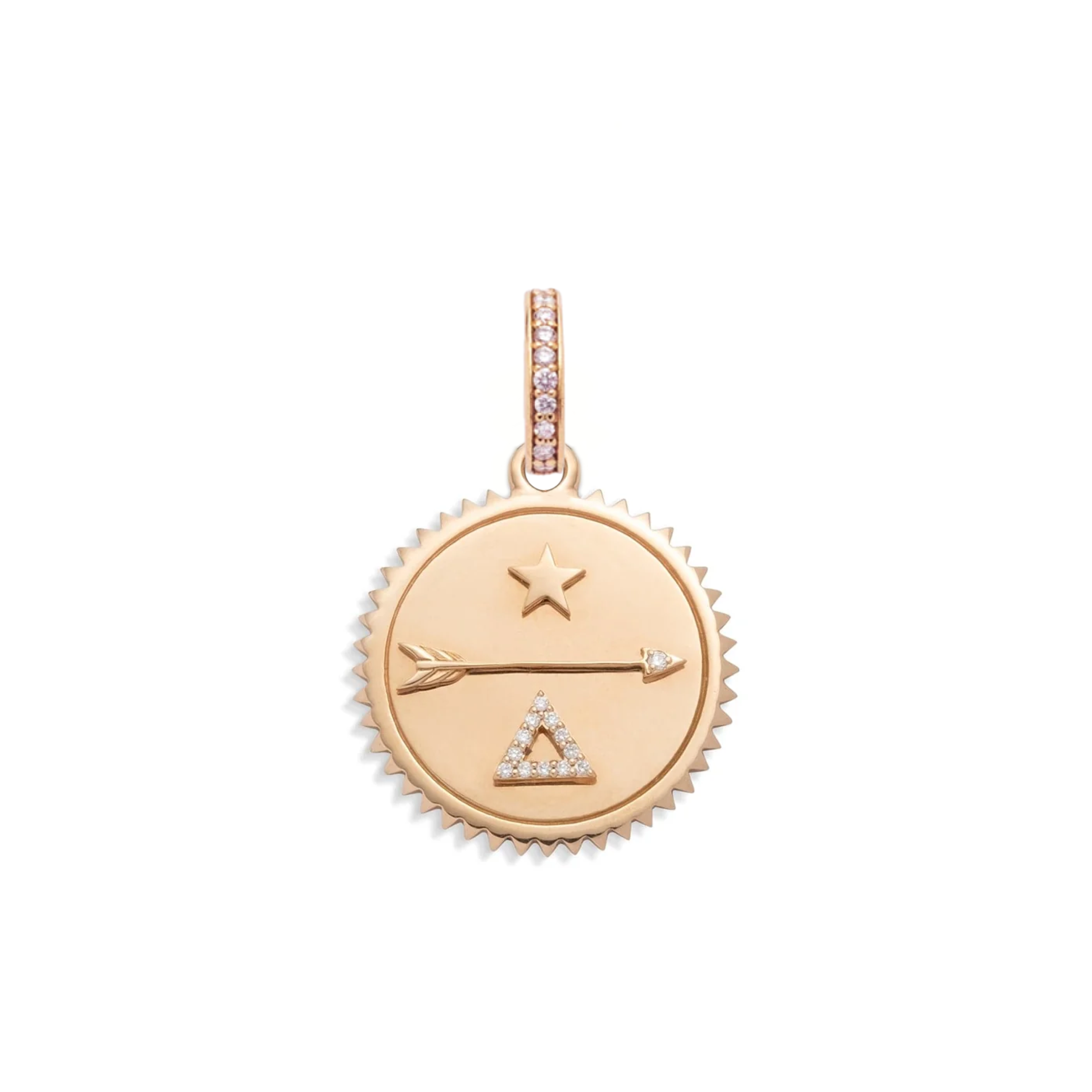Foundrae Dream | Baby Medallion | Diamonds, Rose Gold