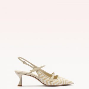 Alexandre Birman Tita Raffia Zig 60 Eggshell