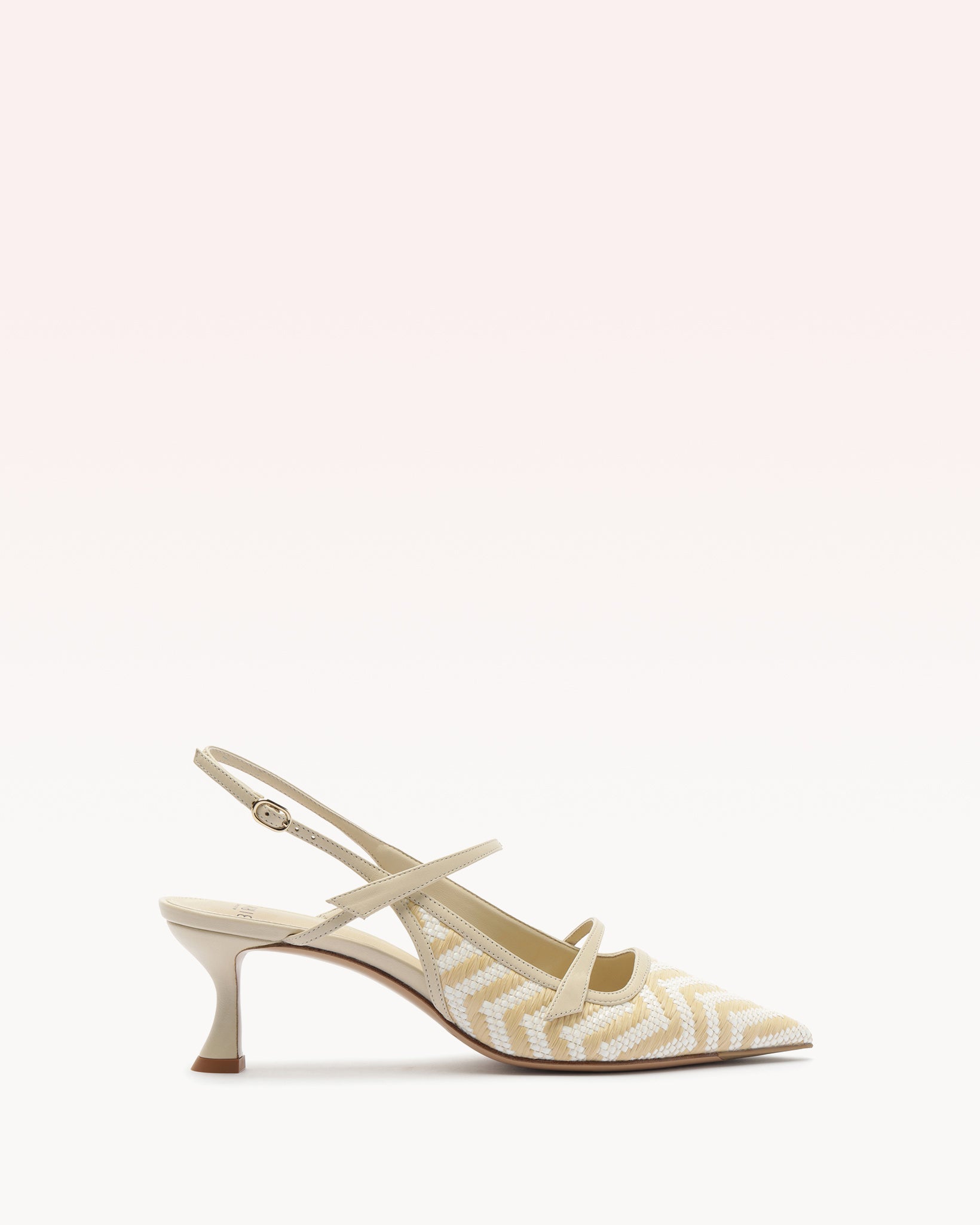 Alexandre Birman Tita Raffia Zig 60 Eggshell