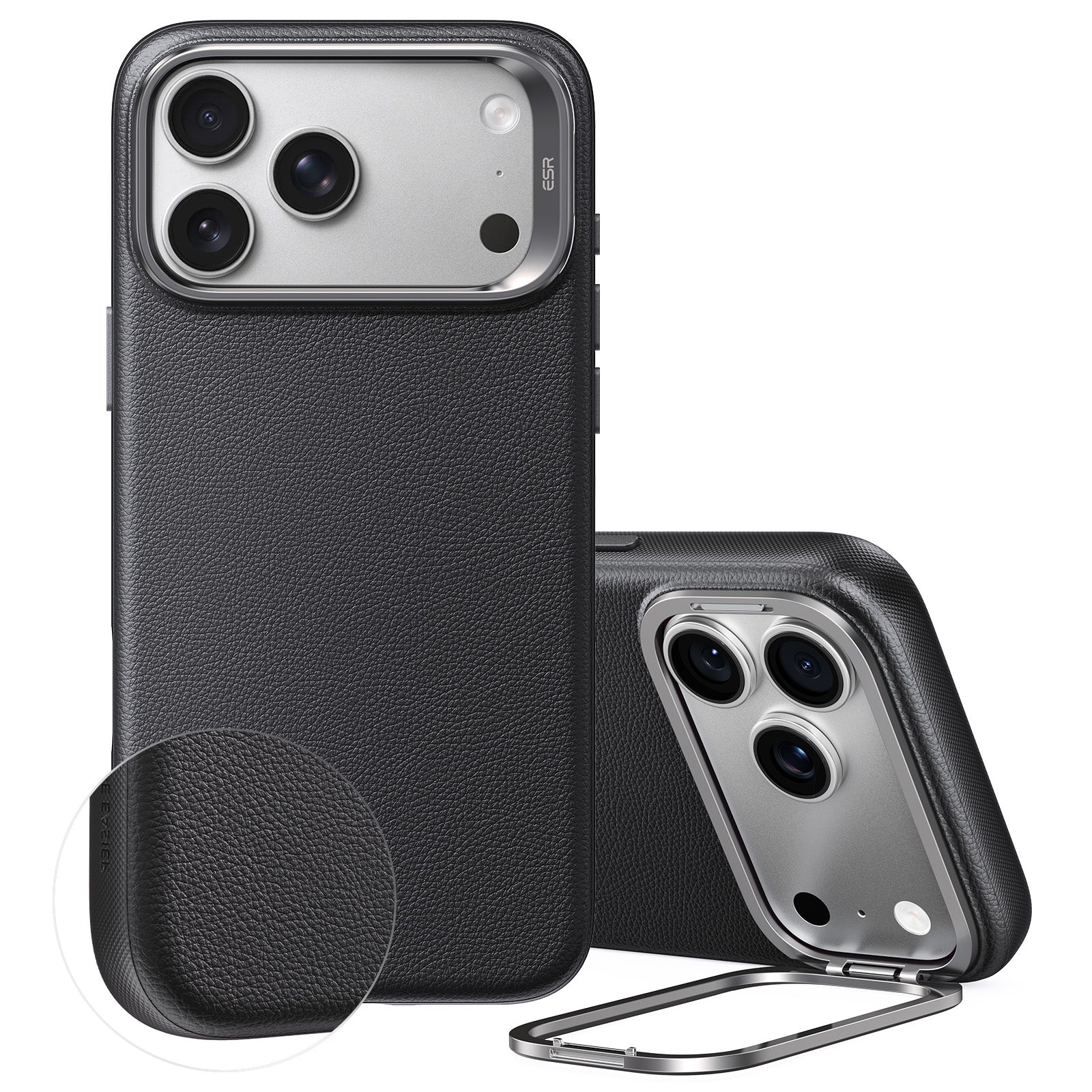 ESR iPhone 17 Pro Max Atelier Magnetic Case with Camera Control and Flex Stand - Black