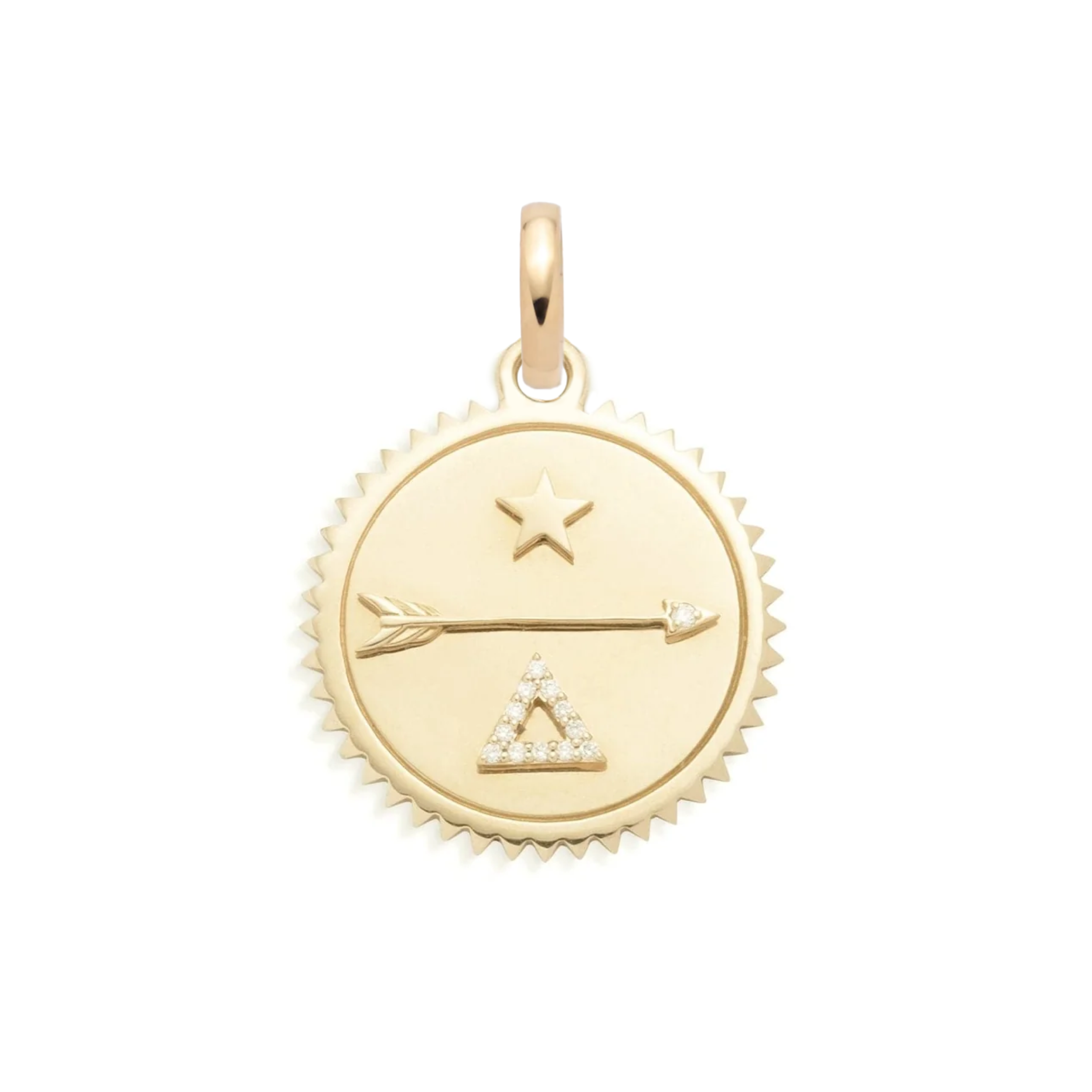 Foundrae Dream | Medium Medallion | Diamonds, Yellow Gold