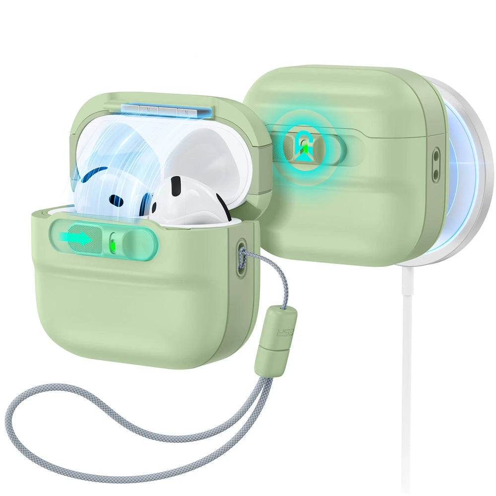 ESR AirPods 4 Pulse FlickLock Case (HaloLock) - Light Green