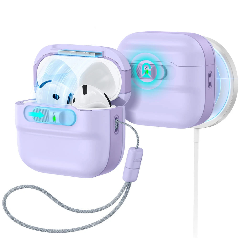 ESR AirPods 4 Pulse FlickLock Case (HaloLock) - Light Purple