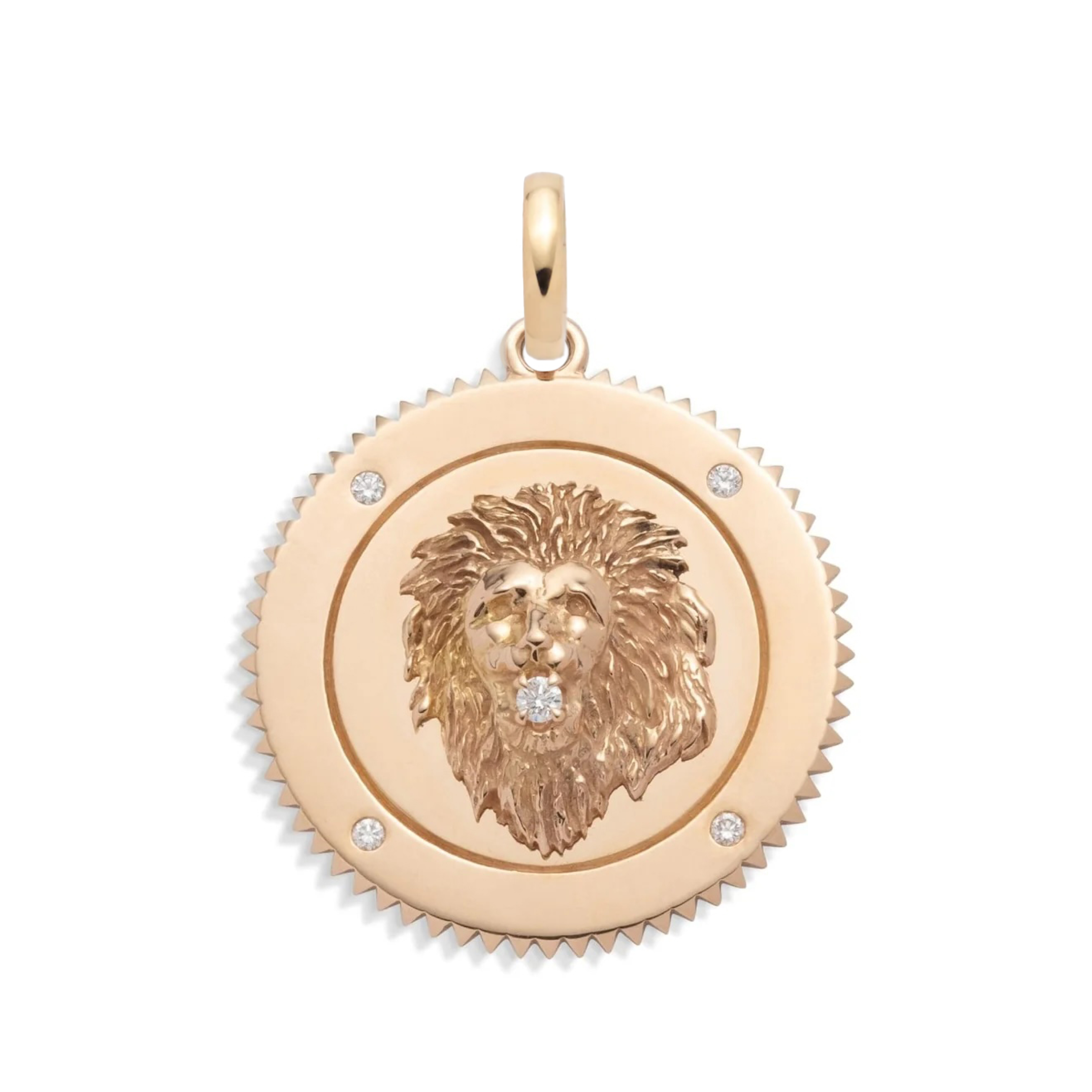 Foundrae Strength | Large Medallion | Diamonds, Rose Gold