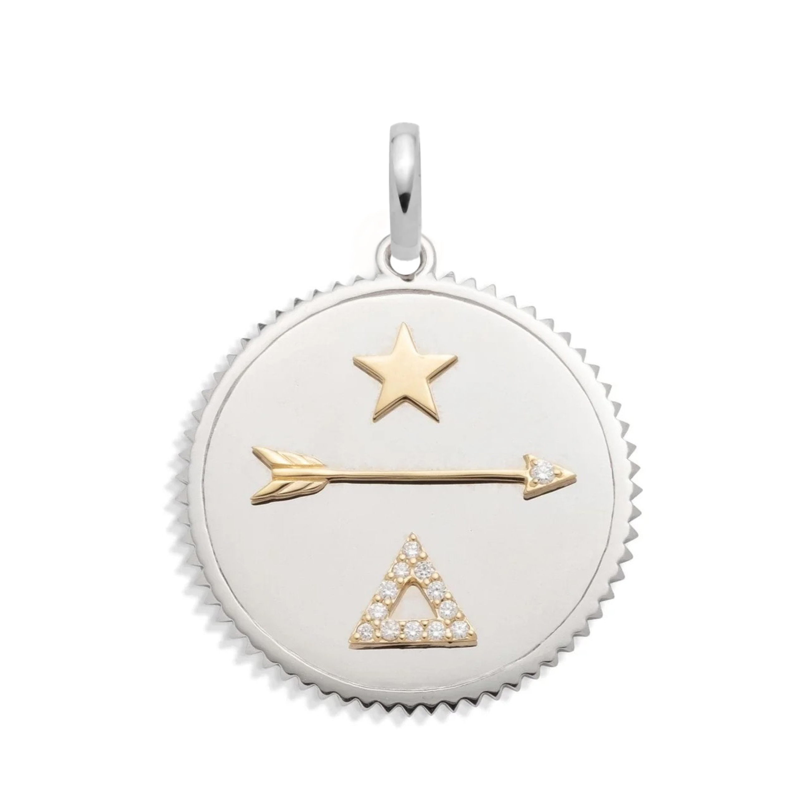 Foundrae Dream | Large Medallion | Diamonds, Mixed Gold