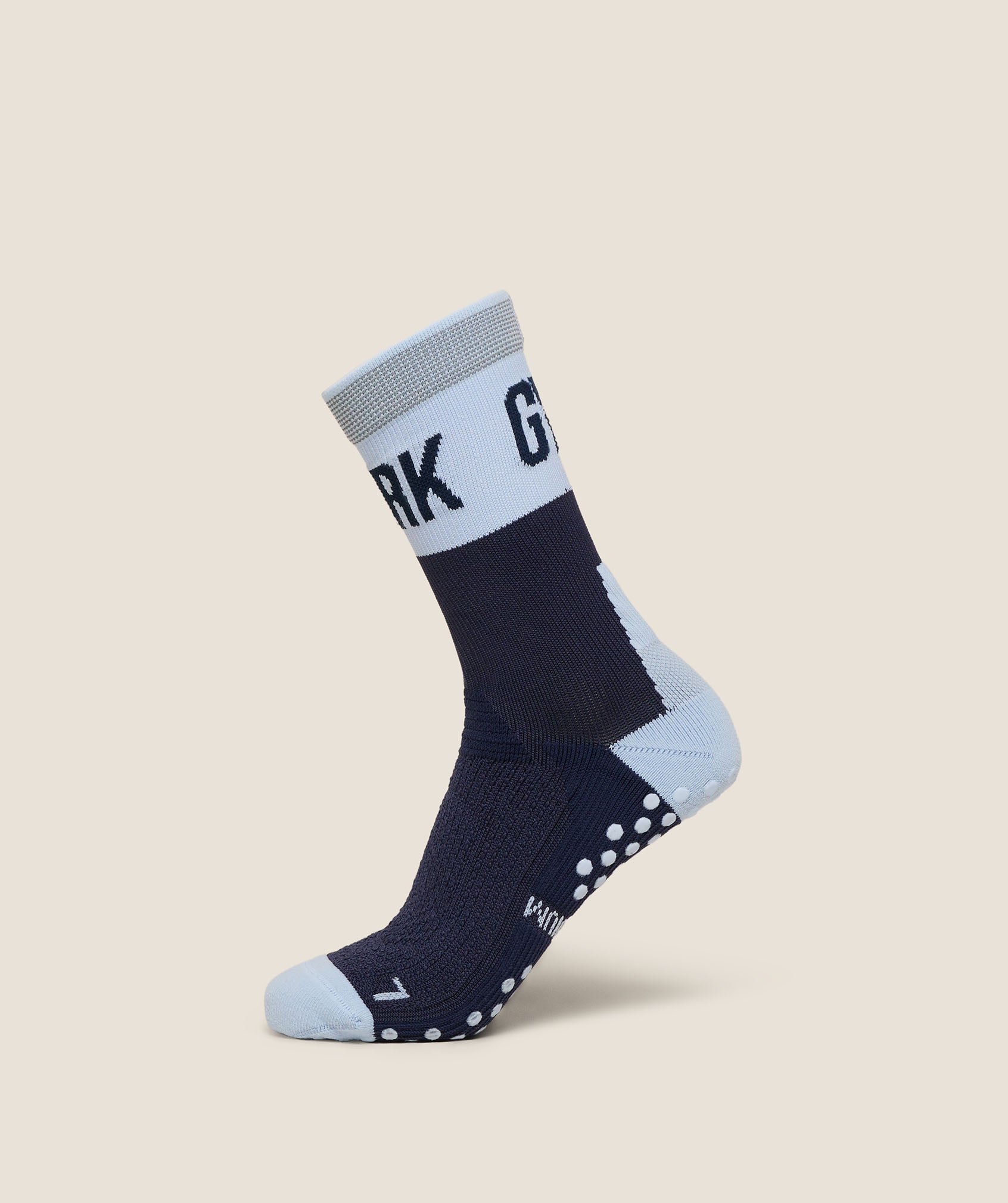 Gymshark Hybrid Training Grip Socks Single - Heavy Blue/Tranquil Blue
