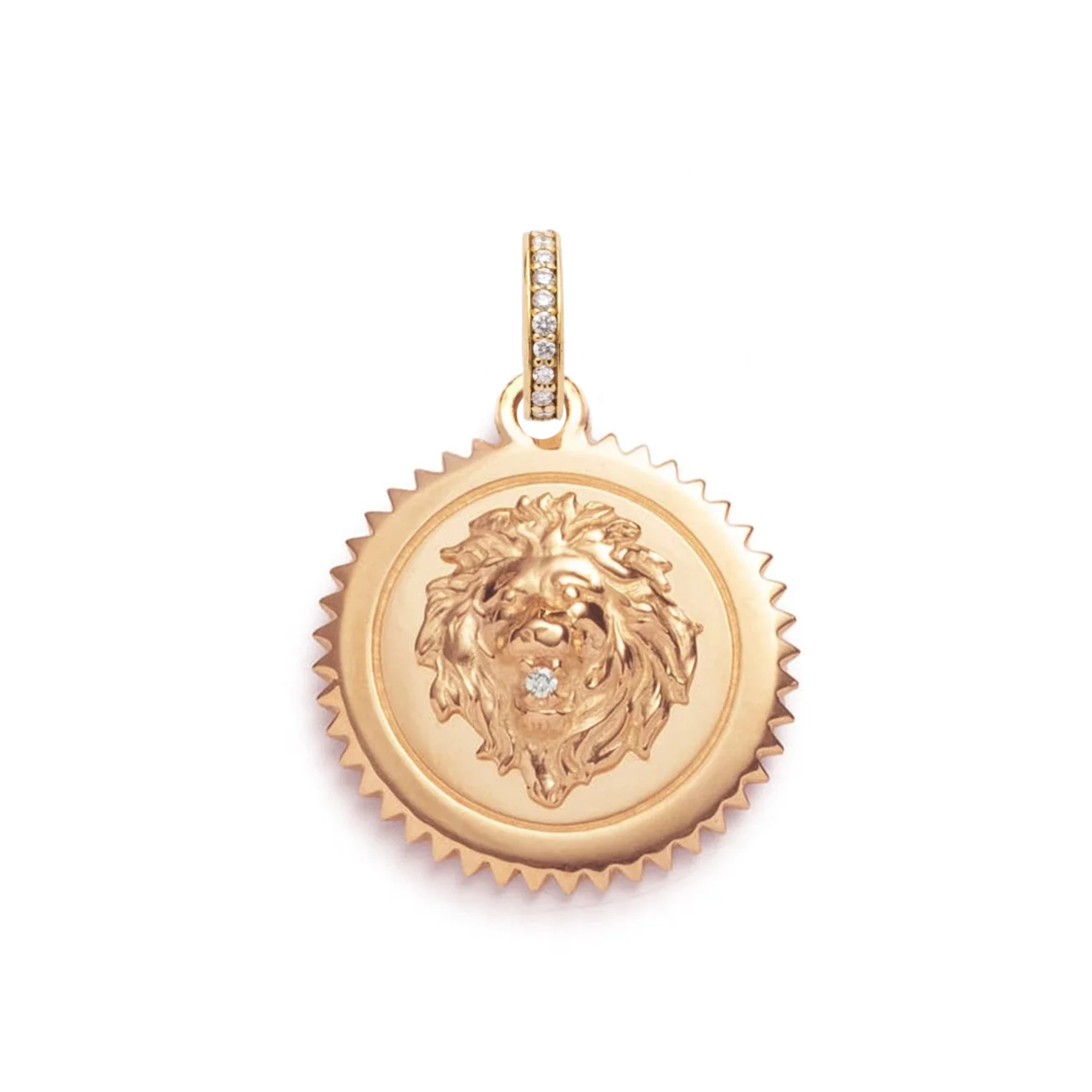 Foundrae Strength | Medium Medallion | Diamond, Rose Gold