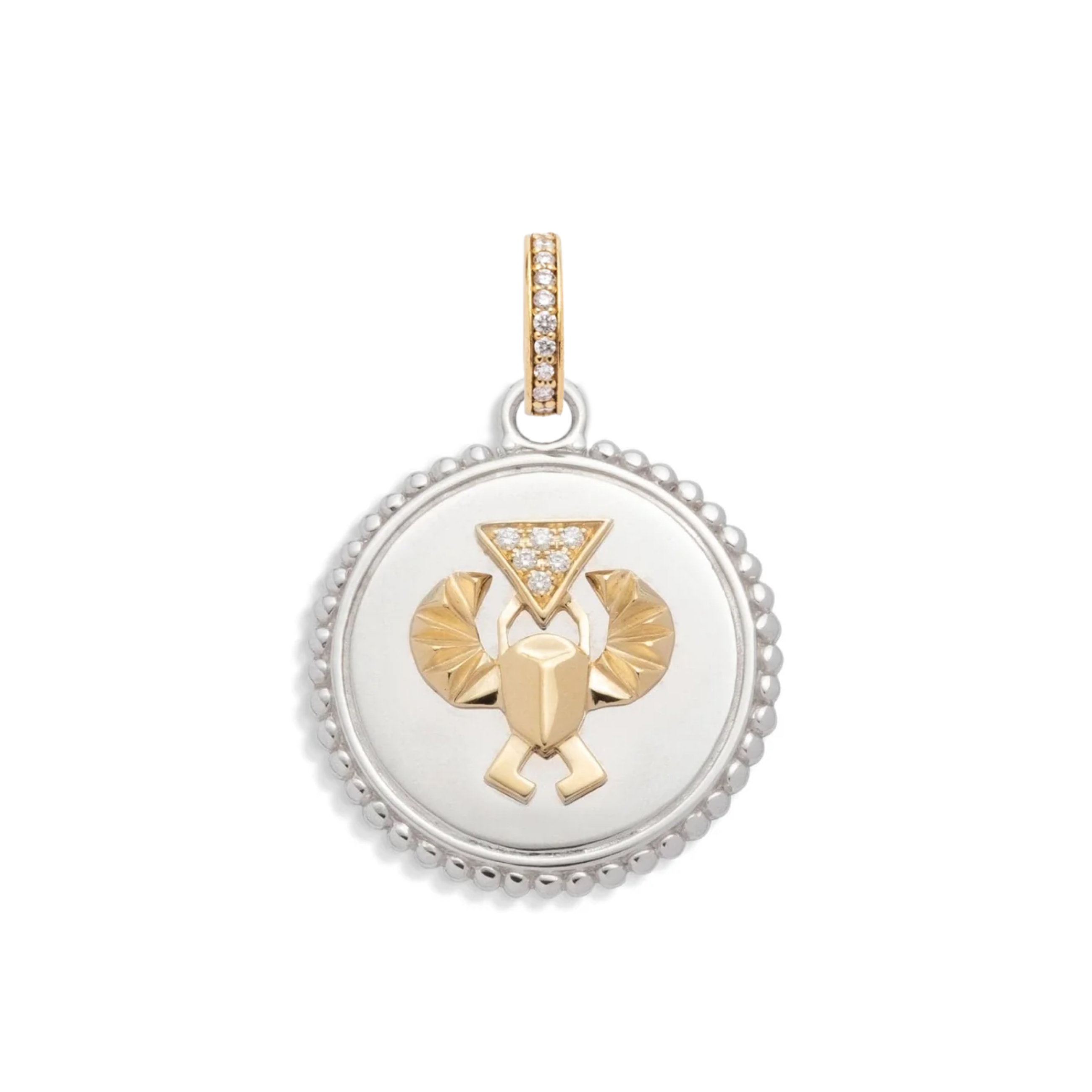 Foundrae Protection | Medium Medallion | Diamonds, Mixed Gold