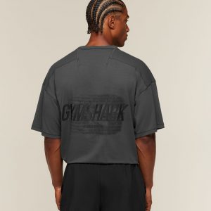 Gymshark Hybrid T-Shirt - Onyx Grey