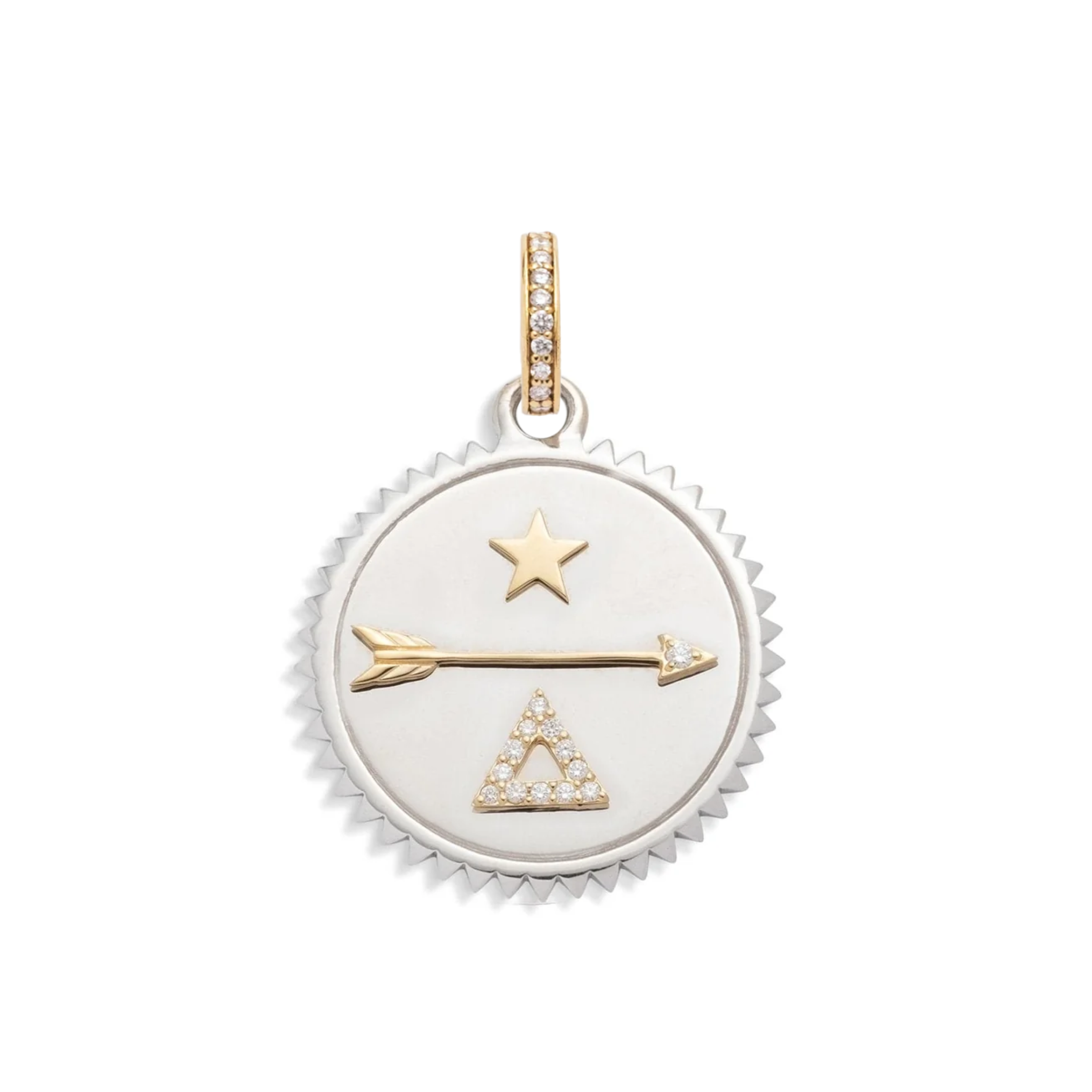 Foundrae Dream | Medium Medallion | Diamonds, Mixed Gold