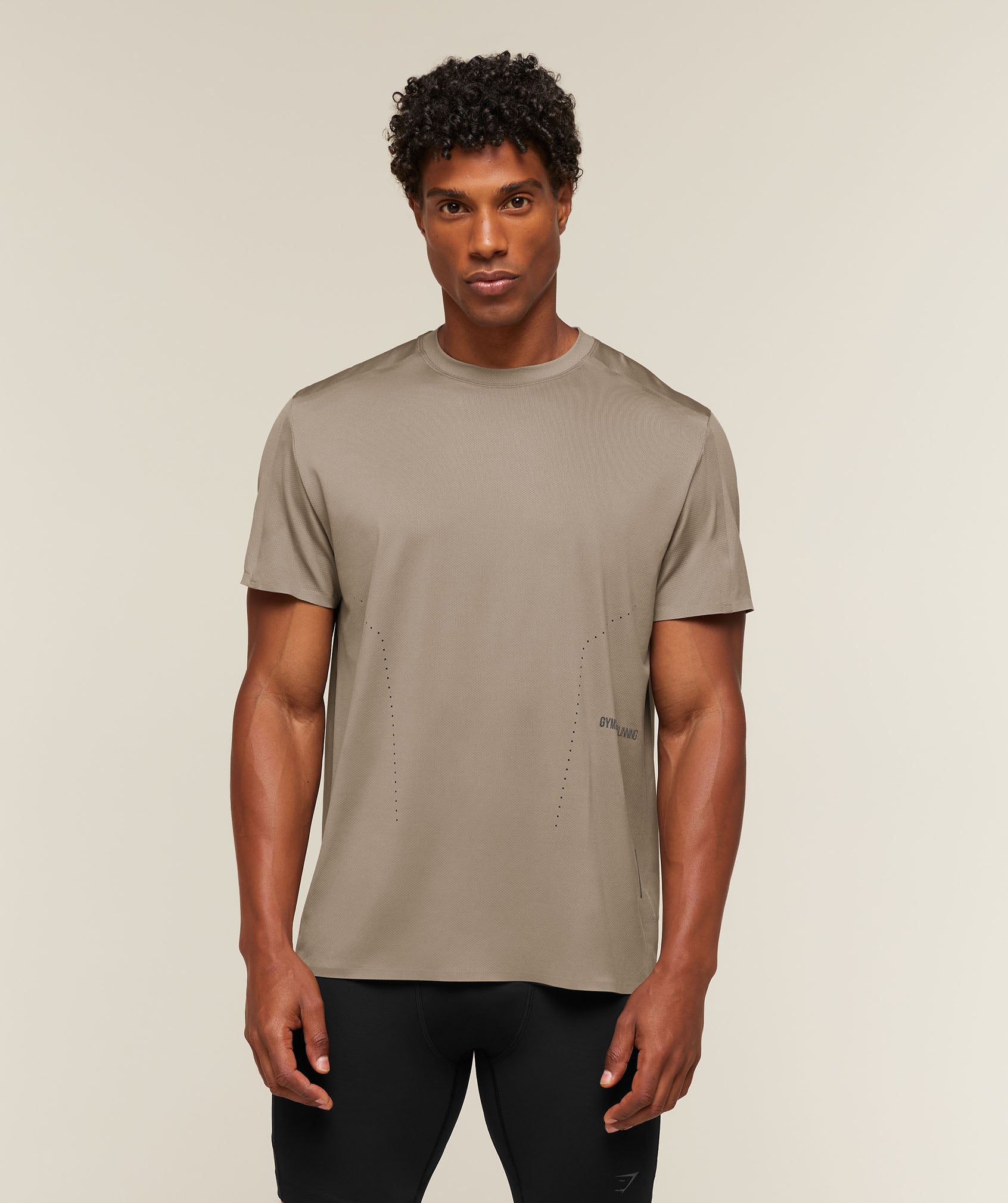 Gymshark Running Elite Reg Fit T-Shirt - Lifestyle Brown