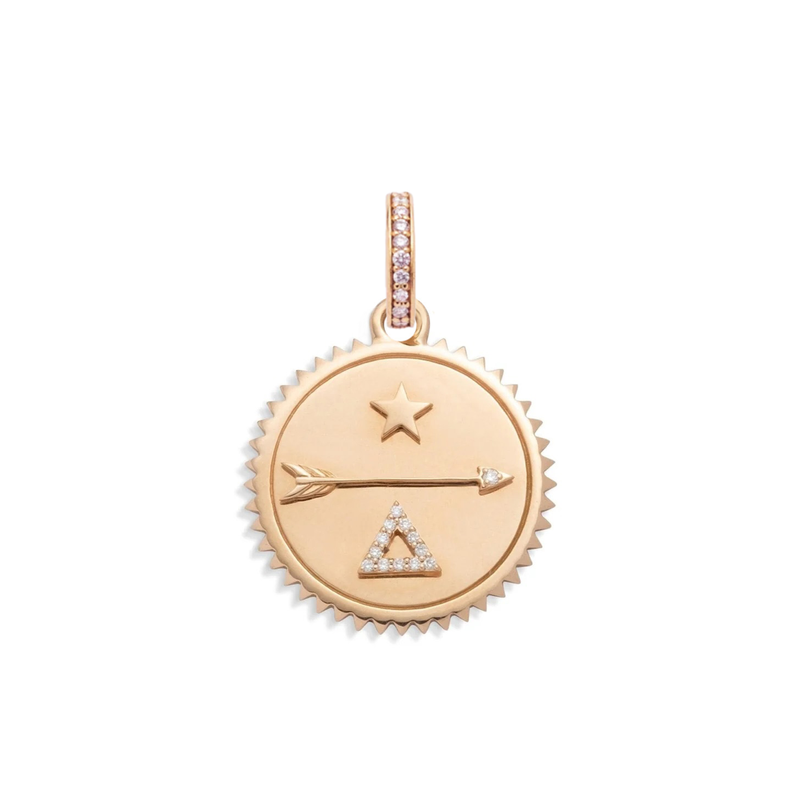 Foundrae Dream | Medium Medallion | Diamonds, Rose Gold