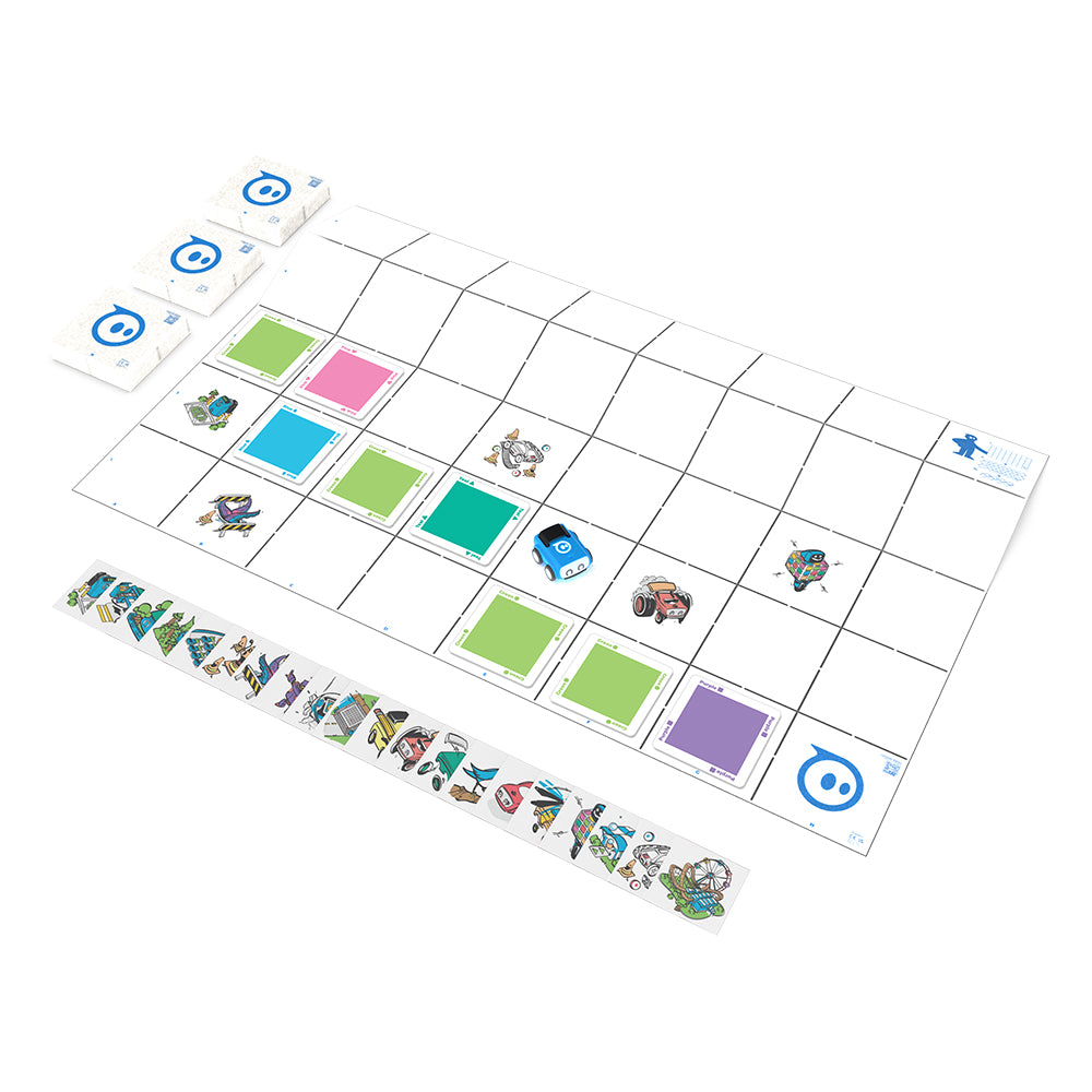 Sphero indi Folding Code Mat & Stickers (4 Pack)