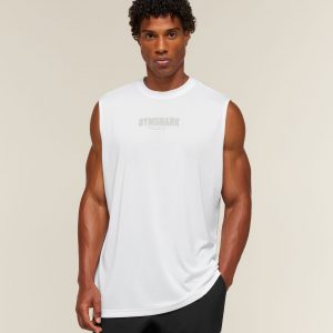 Gymshark Motion Blur Graphic Tank - White