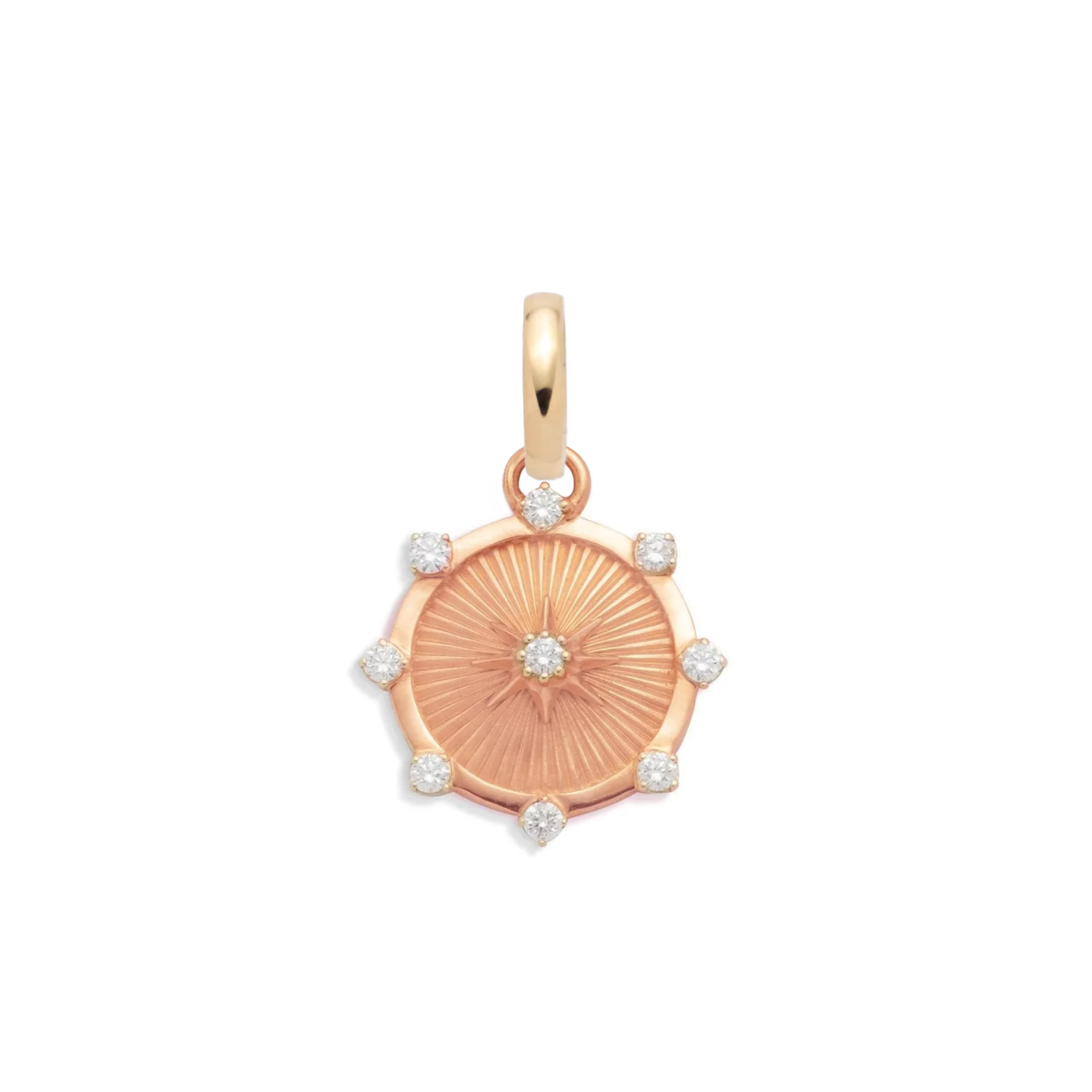 Foundrae Foundation | Inner Light Baby Medallion | Diamonds, Rose Gold