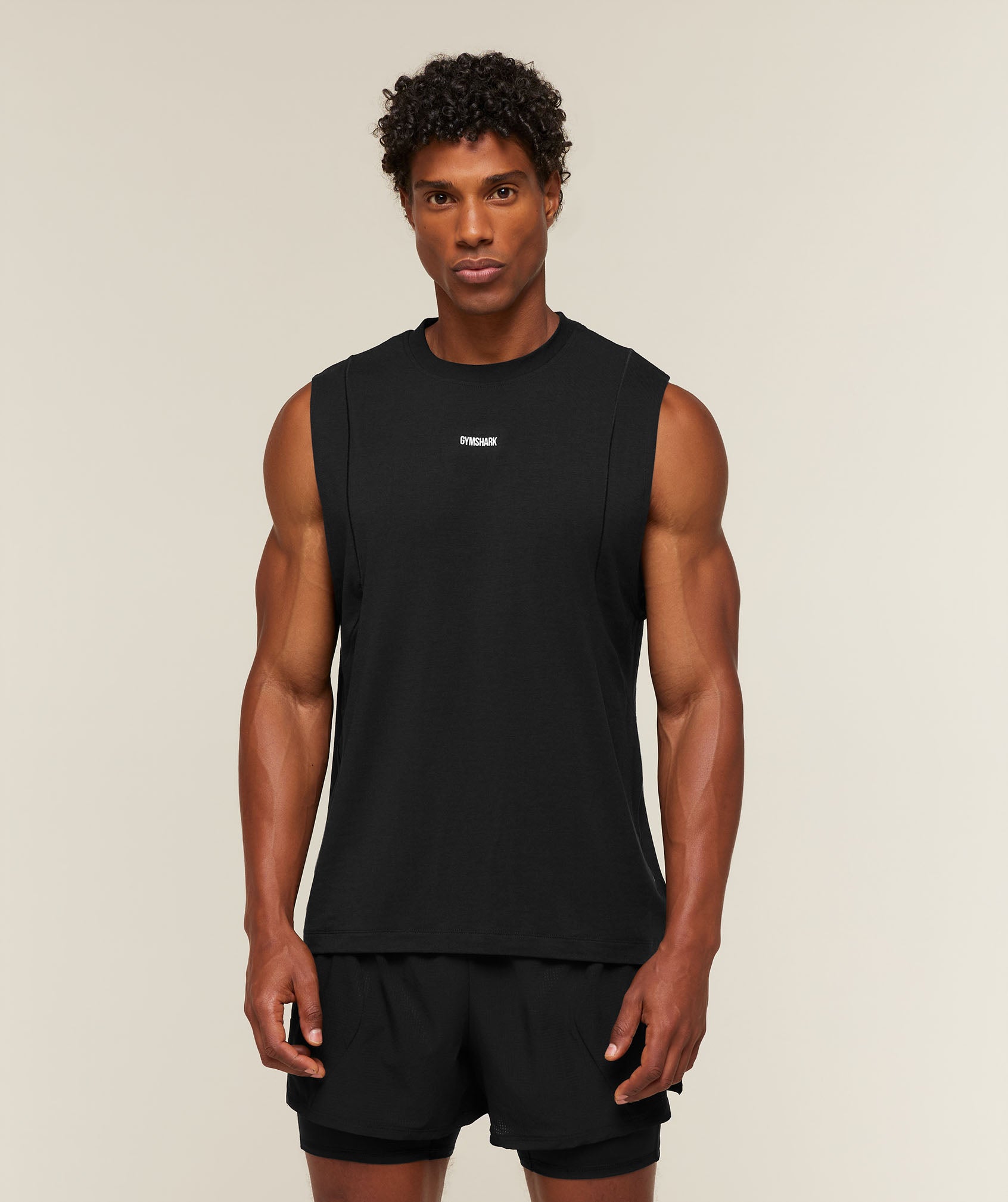 Gymshark Running Boxy Tank - Black