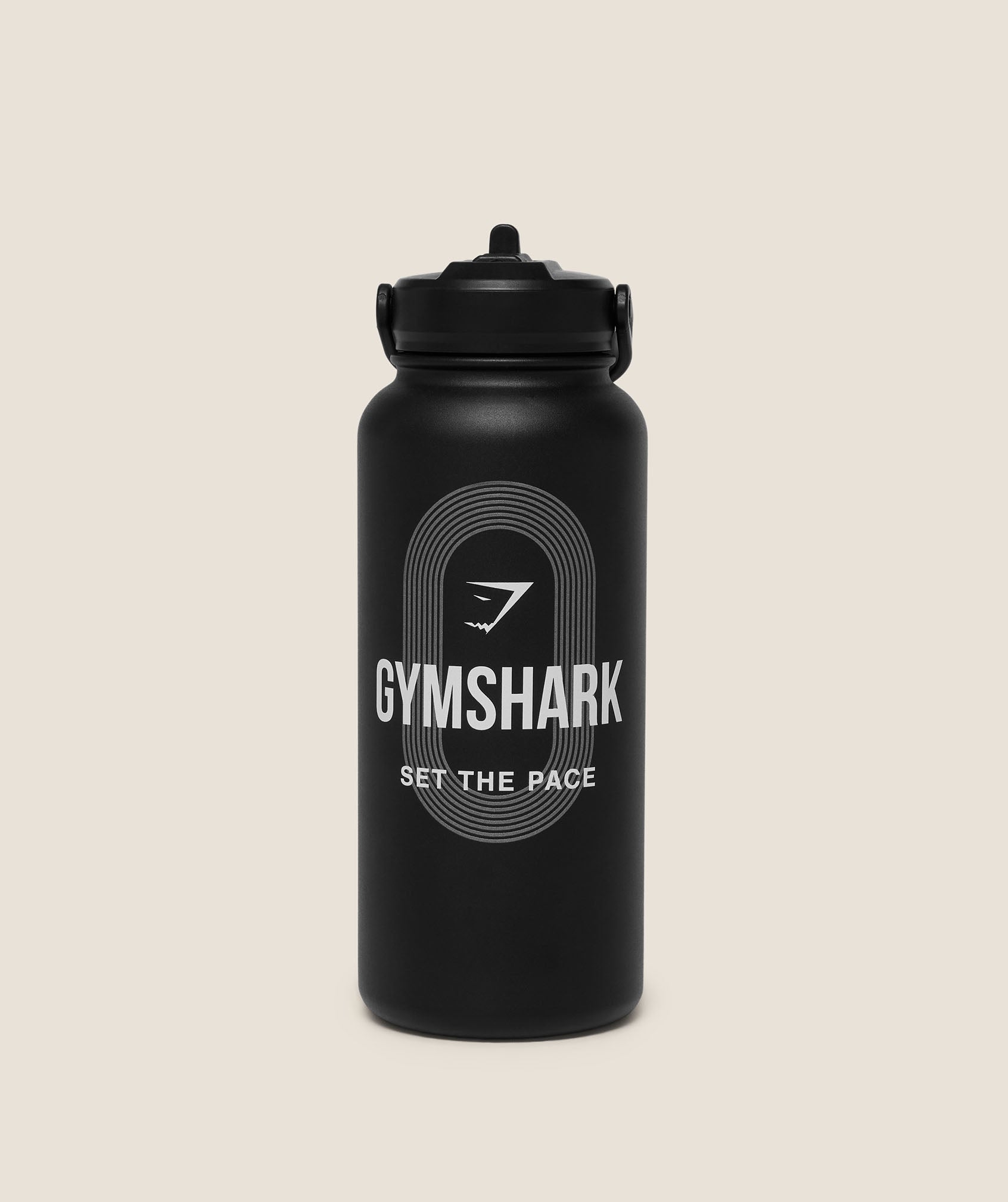 Gymshark Set the Pace 1L Bottle - Black
