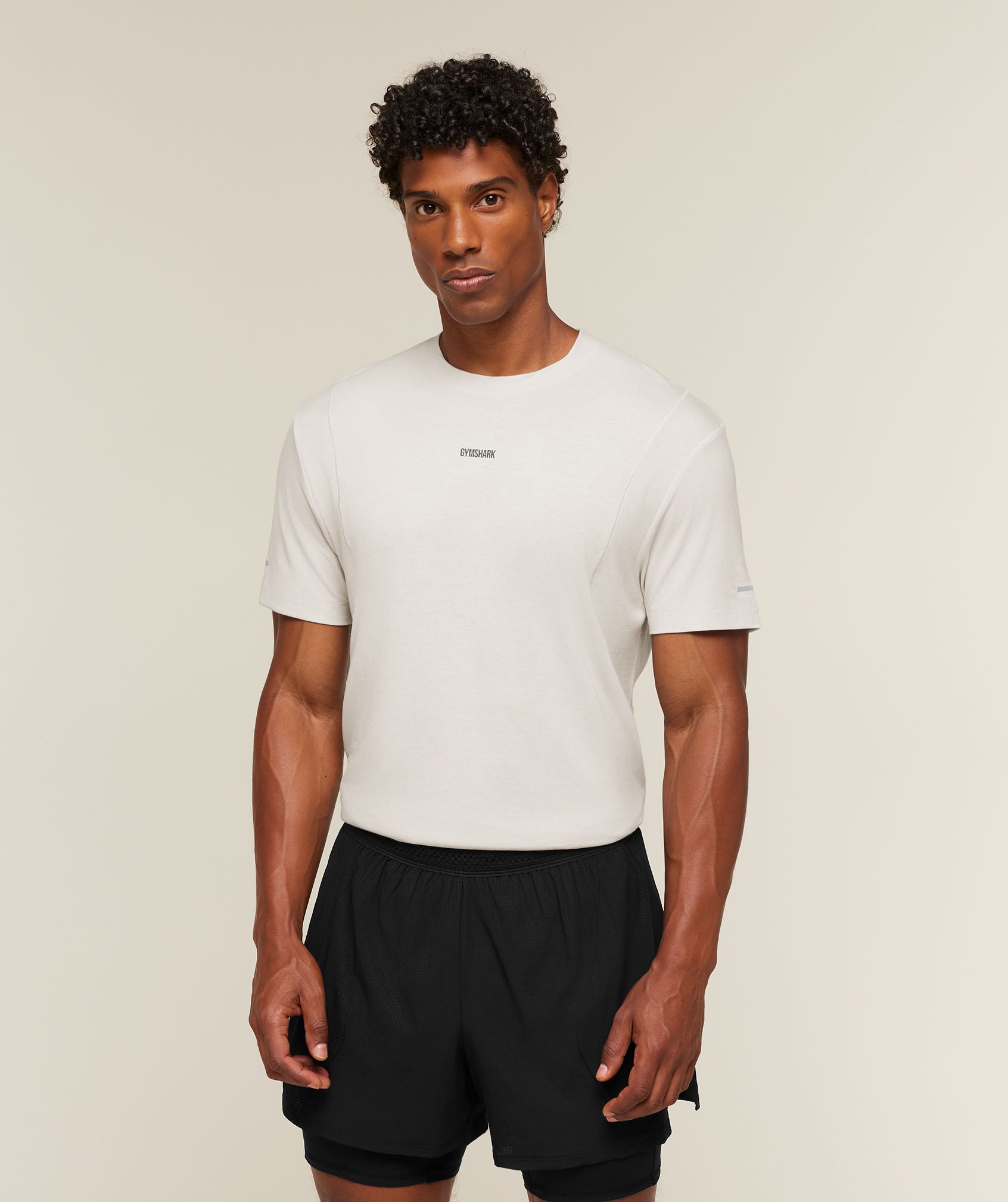 Gymshark Running Boxy T-Shirt - Mist Grey