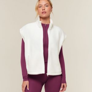 Gymshark Sherpa Gilet - Soft White