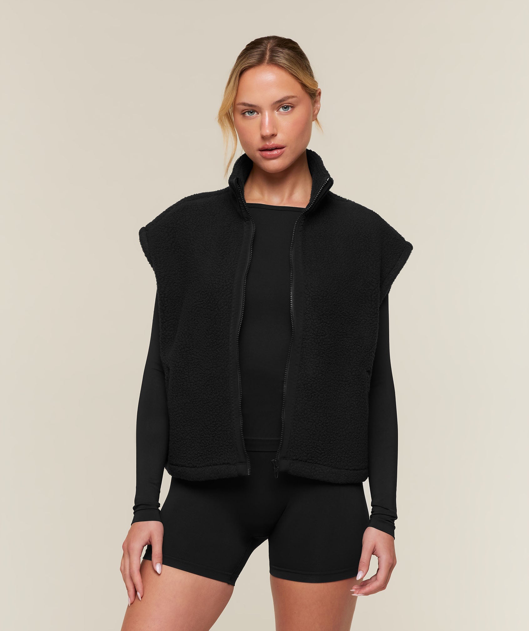 Gymshark Sherpa Gilet - Black