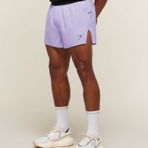 Gymshark Running Elite High Split Race Day Shorts - Pace Purple