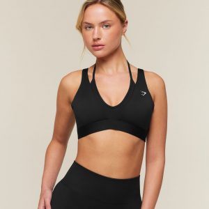 Gymshark Double Layer Medium Support Sports Bra - Black
