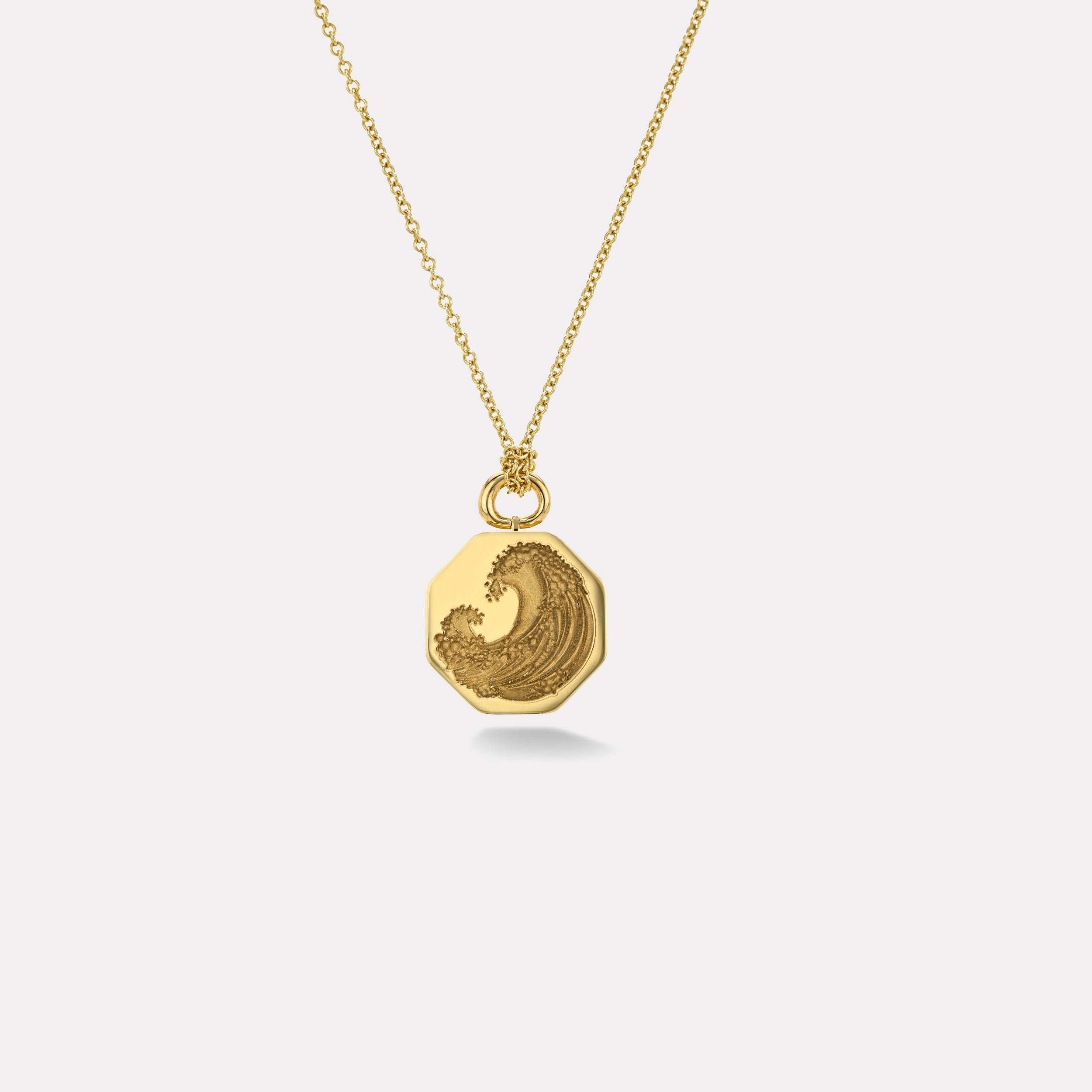Retrouvai Classic Scale Wave Vein Locket