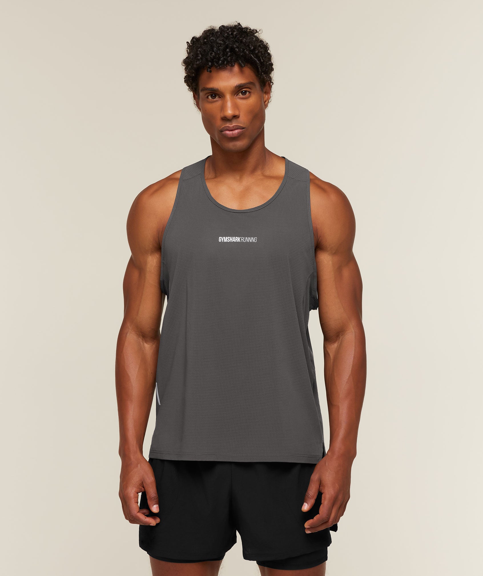 Gymshark Running Tank - Onyx Grey