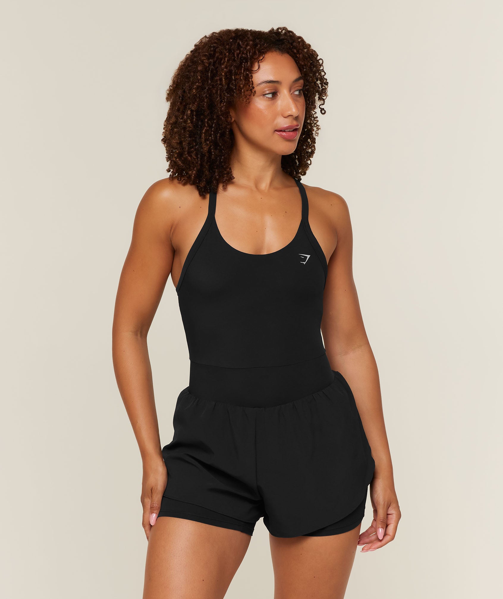 Gymshark Runsie One Piece - Black