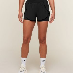 Gymshark Running 2in1 Shorts - Black
