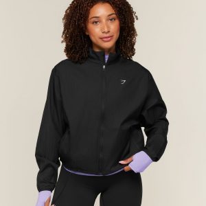 Gymshark Hybrid Track Jacket - Black