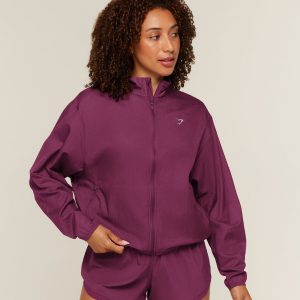 Gymshark Hybrid Track Jacket - Strength Pink