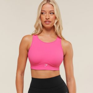 Gymshark Mesh Back Sports Bra - Energy Pink