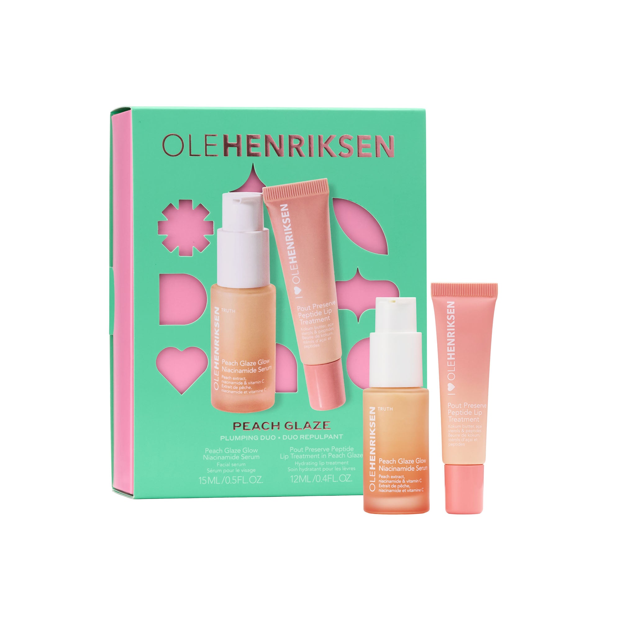 Ole Henriksen Peach Glaze Niacinamide + Peptide Plumping Duo