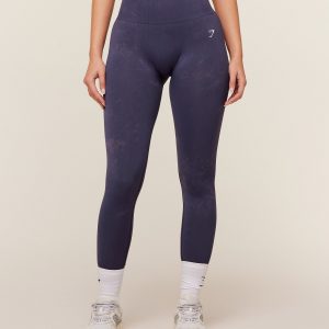 Gymshark Washed Leggings - GS Midnight Purple/WASH