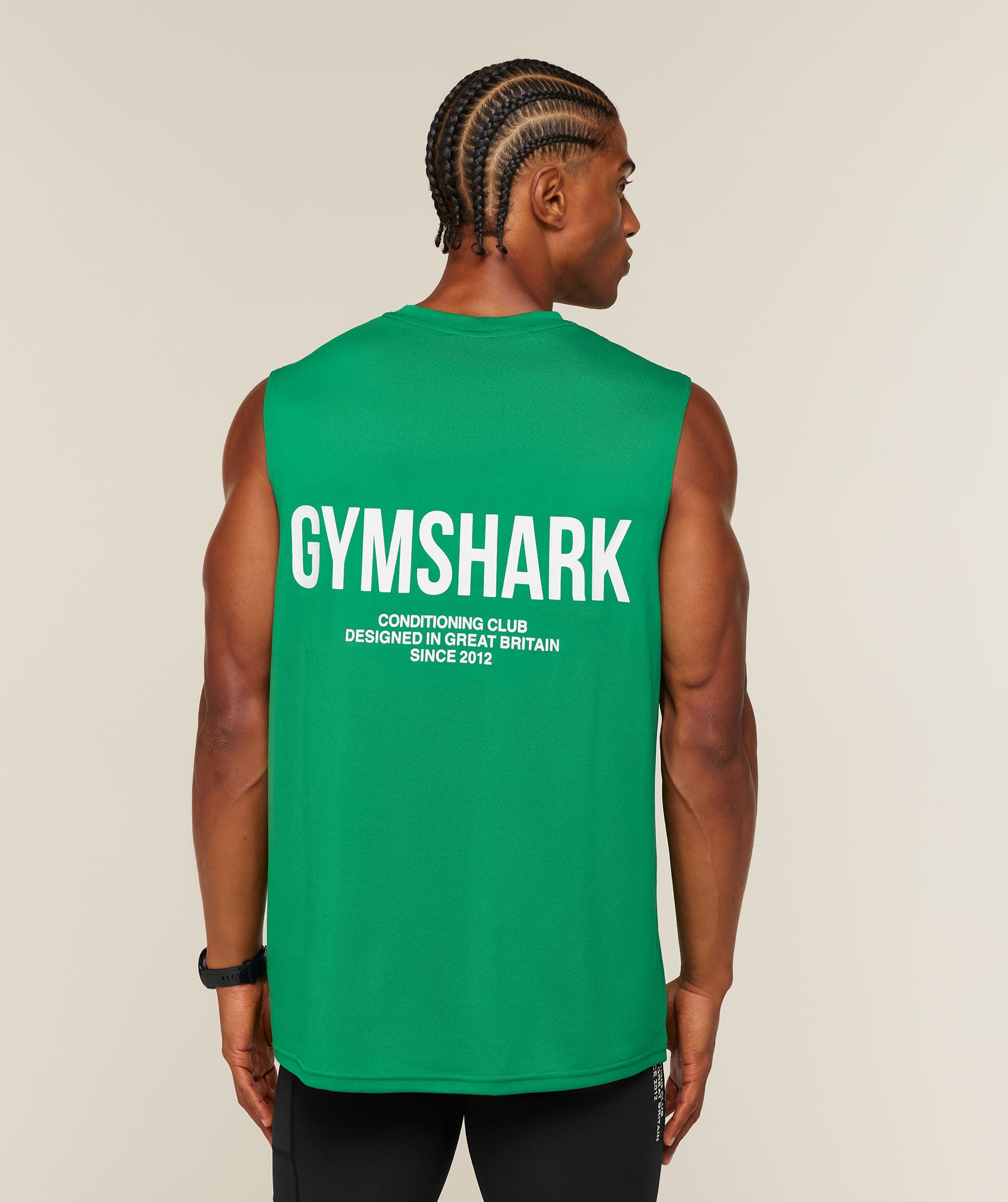 Gymshark Conditioning Club Tank - Track Green/White