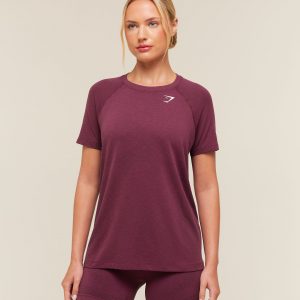 Gymshark Vital Seamless 2.0 Light T-Shirt - Strength Pink/Marl