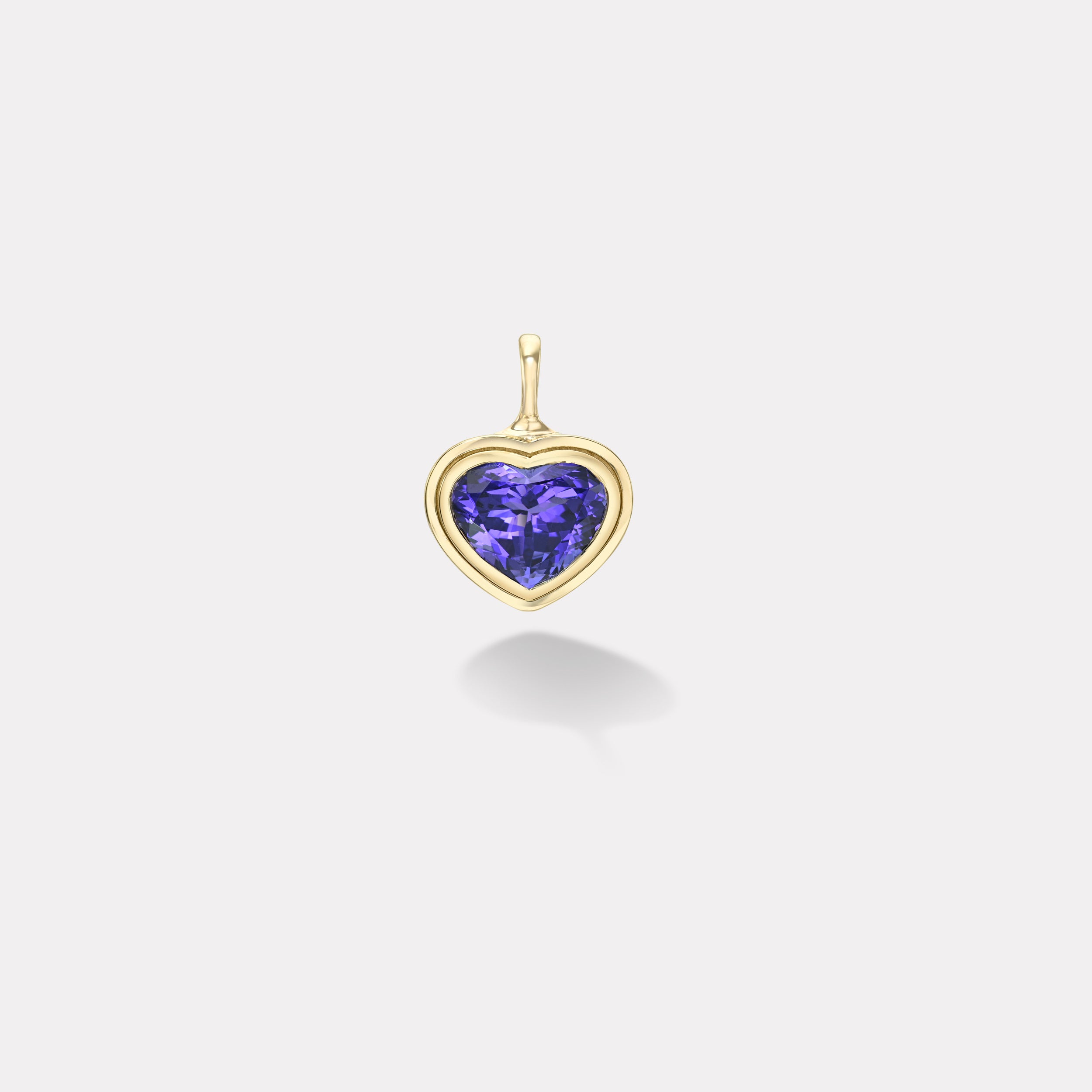 Retrouvai 9.39ct Heart Tanzanite Bounce Charm