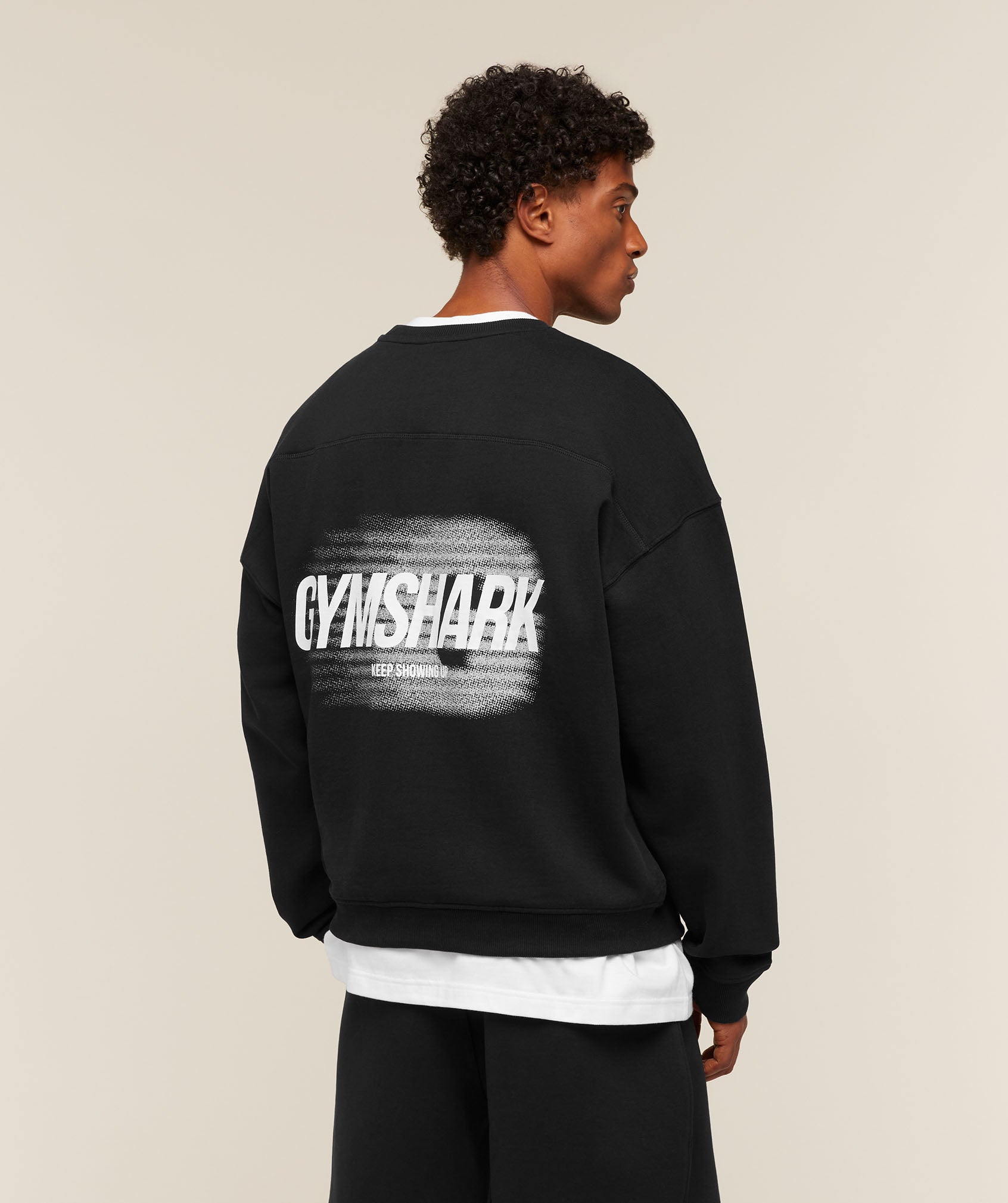 Gymshark Hybrid Sweatshirt - Black