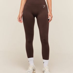 Gymshark Vital Regular Leggings - Rich Espresso Brown/Marl