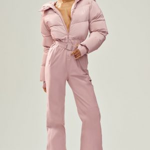 Aloyoga Polar Star Ski Suit - Pink Champagne
