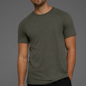Aloyoga Triumph Raglan Tee - Stealth Green