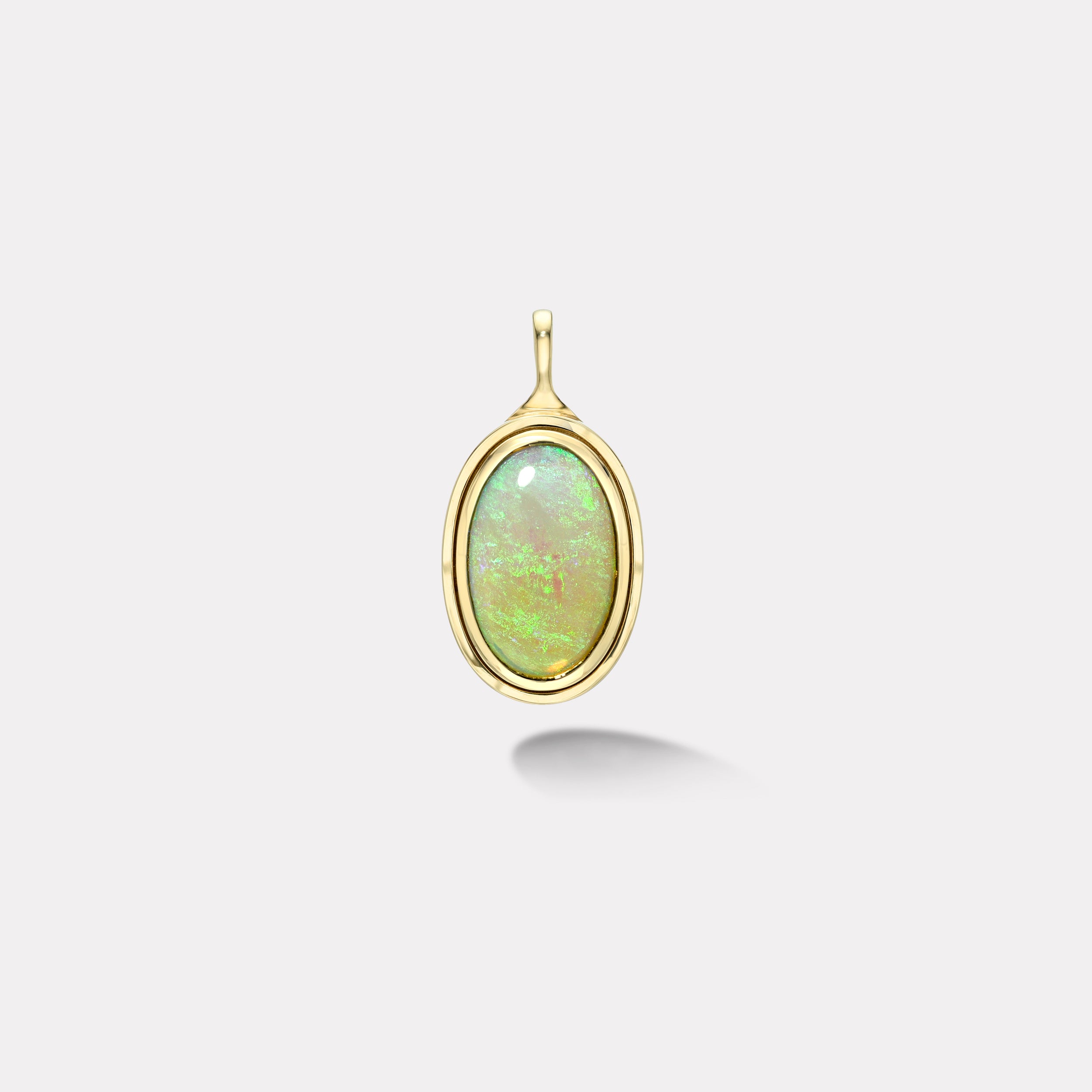 Retrouvai 7.3ct Oval Cabochon Australian Opal Bounce Charm