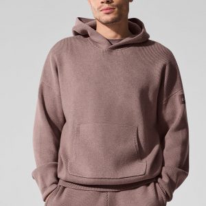 Aloyoga Scholar Hooded Sweater - Mushroom Heather
