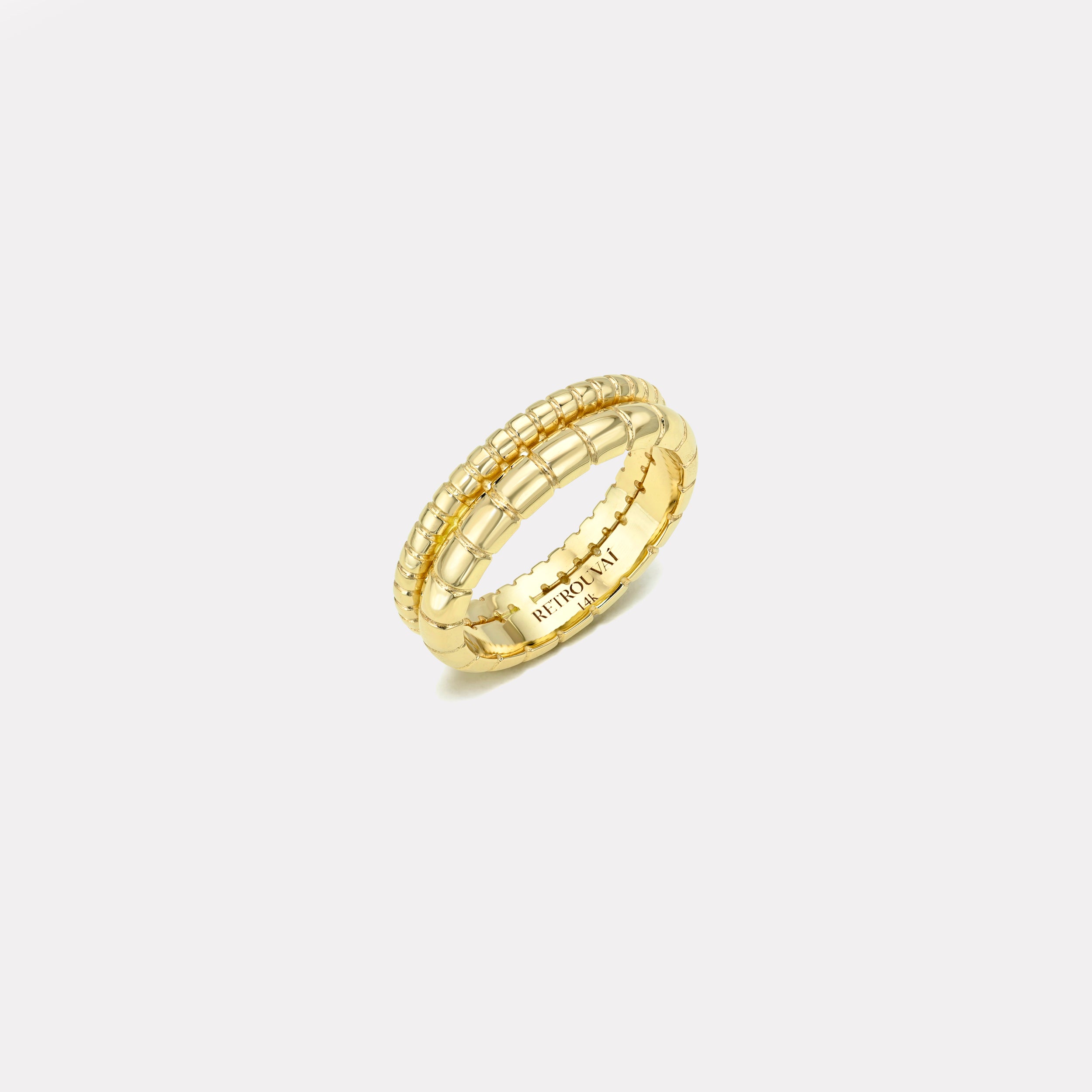 Retrouvai Double Coil Wedding Band