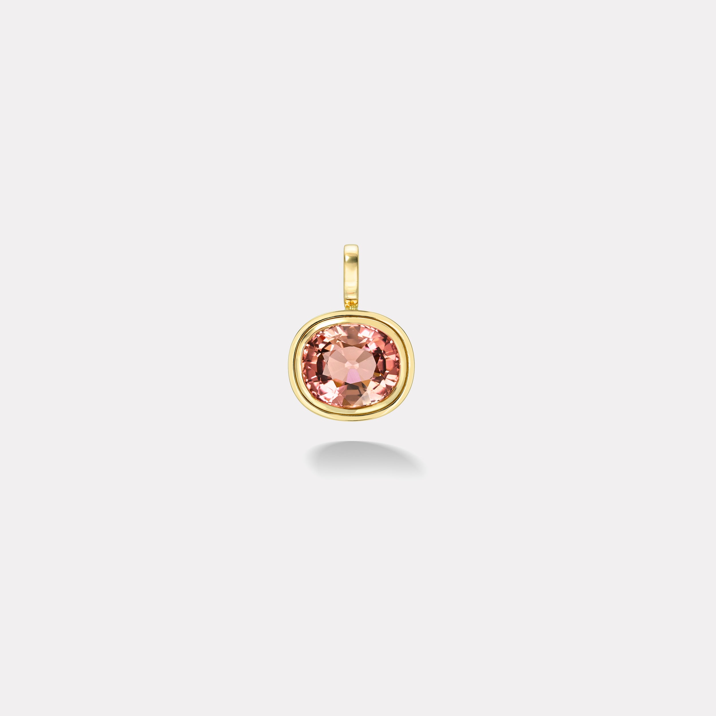 Retrouvai 12.07ct Cushion Pink Tourmaline Bounce Charm